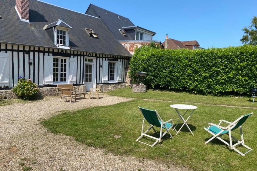 L'épic'cri, normannisches Haus an der Küste