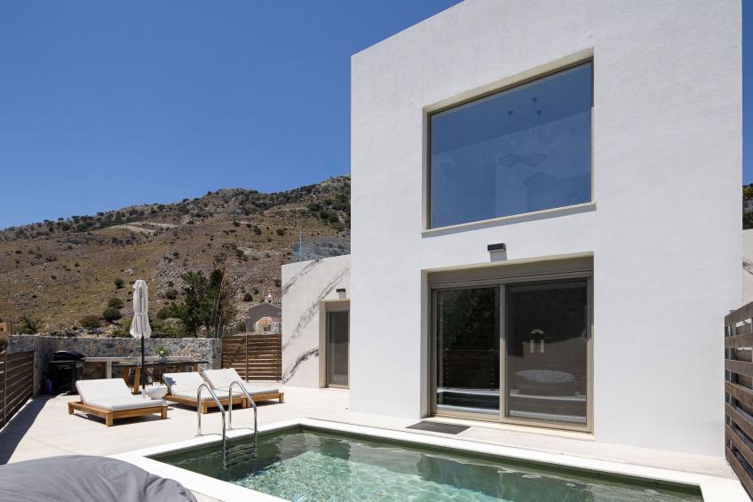 Imbros Villa I -''Gratis''BeheizterPool und Ruhe