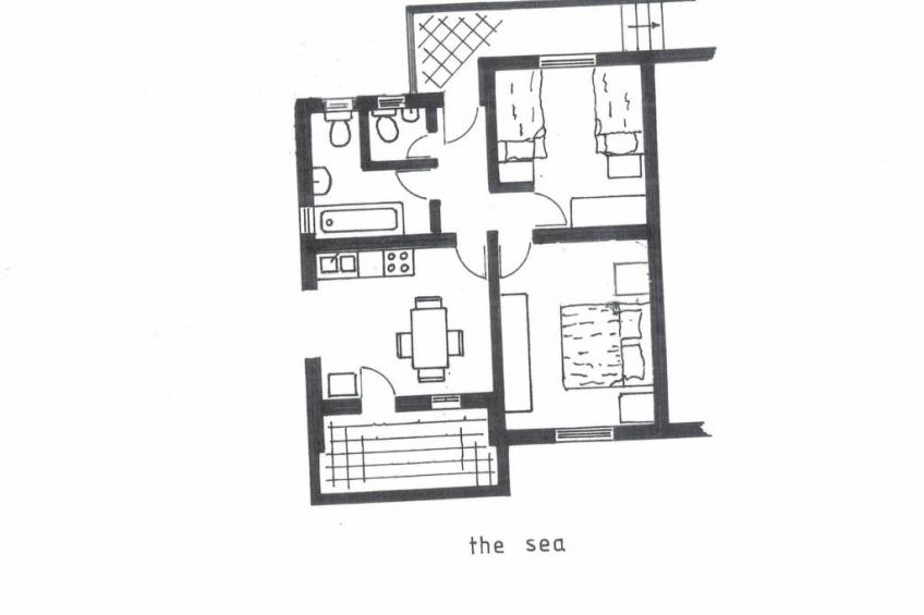 Wohnung mit zwei Schlafzimmern, direkt am Meer - foto 14