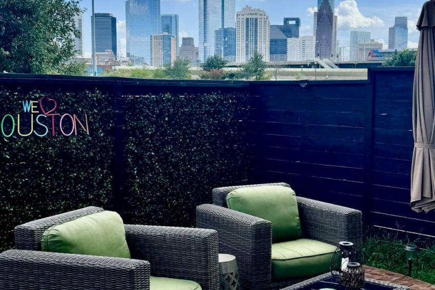 H-Town Trendy Retreat mit atemberaubendem Skyline-Blick