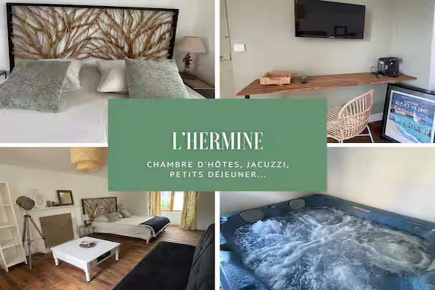 L'hermine  chambre d'hôte et Jacuzzi - foto 19