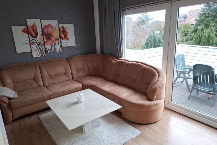 Private Ferienwohnung in Nordenham, großer Balkon