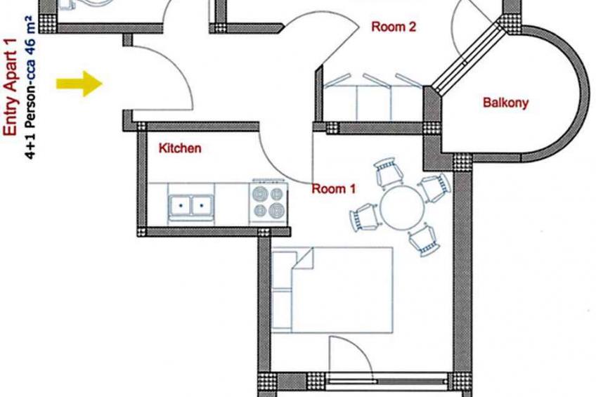 Vakantiewoning met SAT-TV, CD-player, 2 balkons en zeezicht - VW-4X3M - foto 16