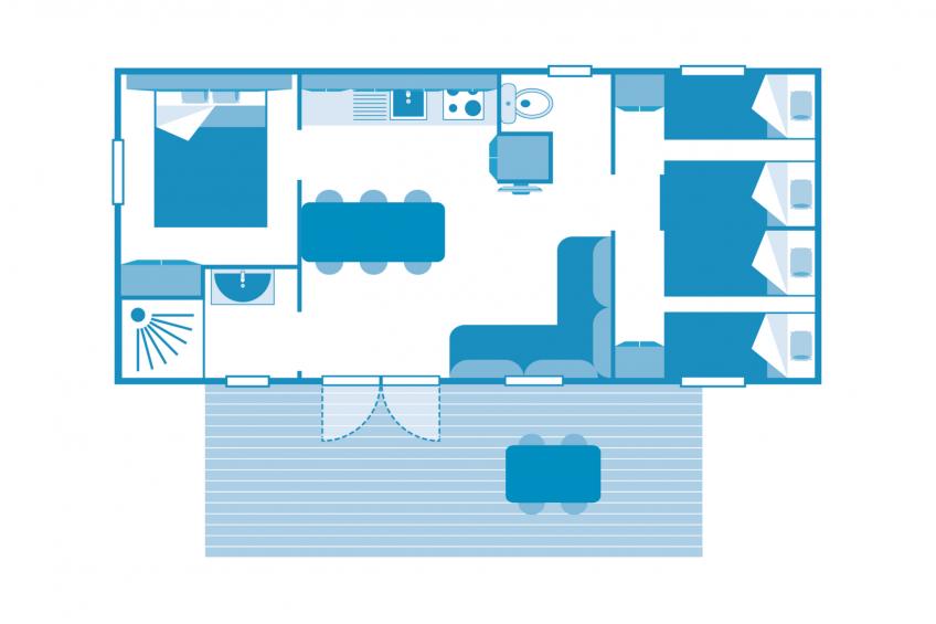 Cottage Playa del Sol 6p 3Bdrms AirCon P - foto 15