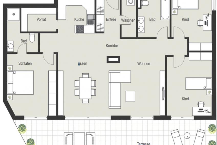 Ferienwohnung zBERG Appartement/Fewo, Dusche und Bad, WC, 3 Schlafräume - foto 15