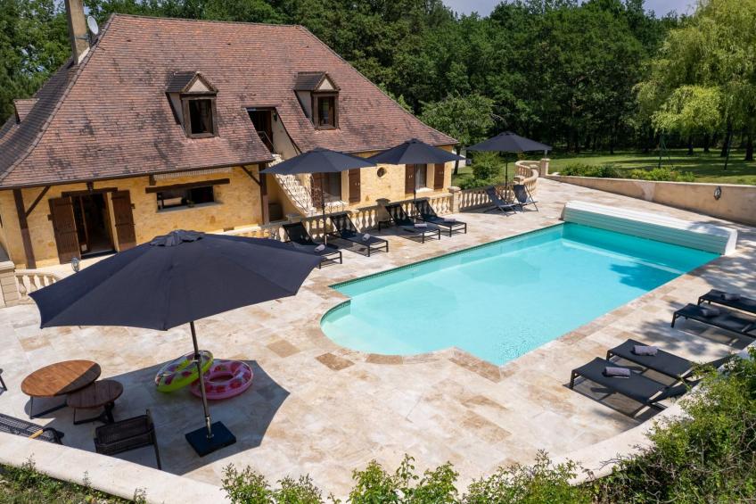 Luxus-Ferienhaus mit beheiztem Pool in der Dordogne