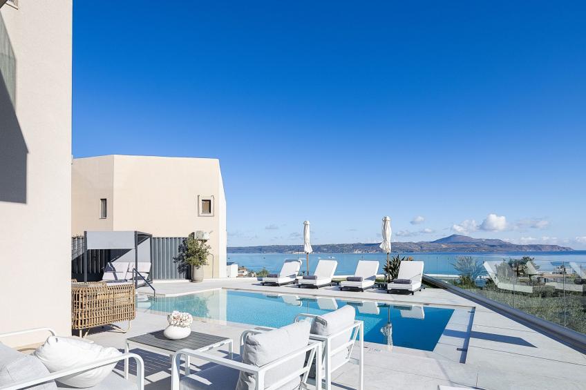 Kalyves Royal Villa-''Gratis''beheizter Pool, Fitnessraum, Meerblick - foto 48