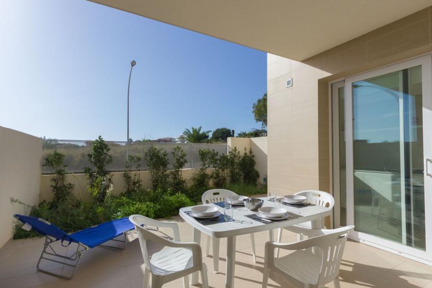 Appartamento con 2 camere al piano terra