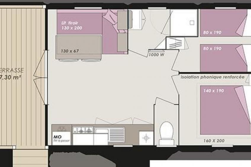 in Hohenlychen mit Grill, Loggia 4 - foto 2