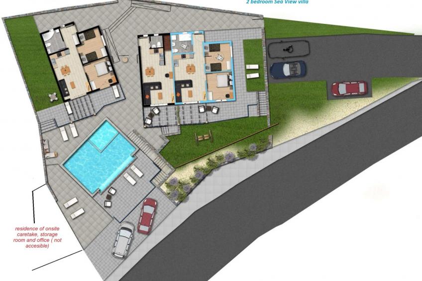 Zax Meerblick Villen mit Pool und 8 Schlafzimmern dom - foto 39