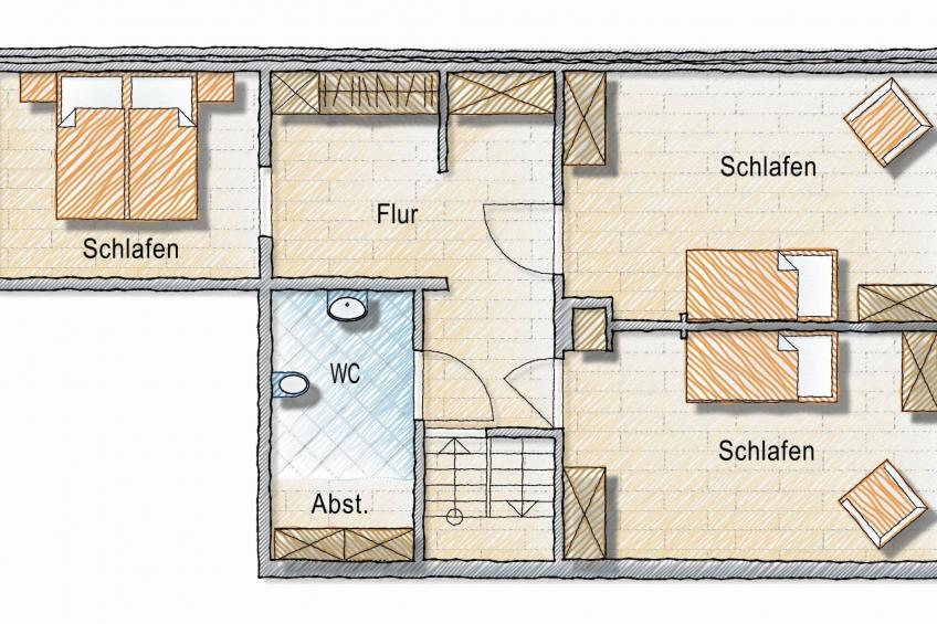 Reetdachhaus inmitten von Wiesen und Feldern - foto 32