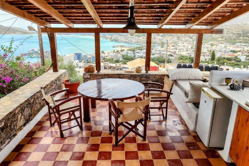 Meerblick-Ferienhaus Argyro in Mavrikiano.