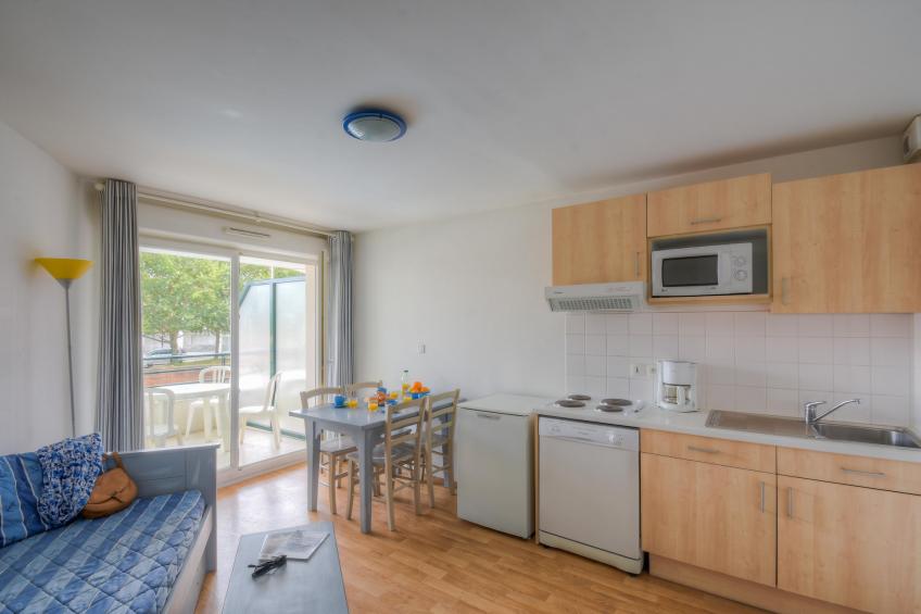 Les  Jardins  de  l'Amirauté- Appartement 2 piÃ¨ces avec coin nuit 6 personnes - foto 9