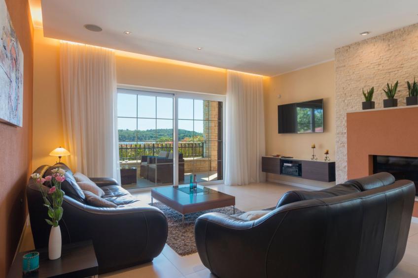 in Pomer mit privatem beheizten Pool und Meerblick - foto 27