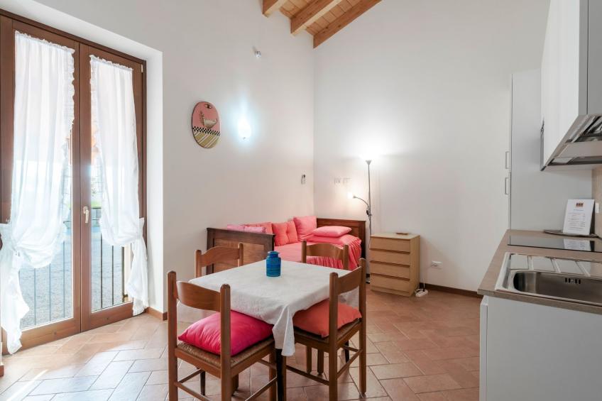 Wohnung mit Einzelbetten und Schlafsofa