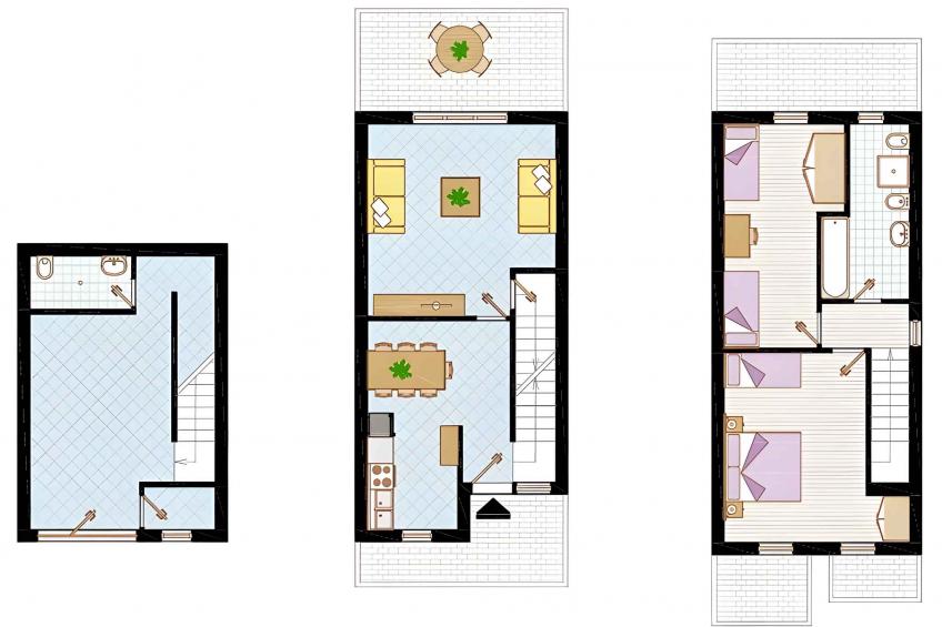Vakantiehuis Bungalow in een rijtje met terras - BF-RYHV - foto 13