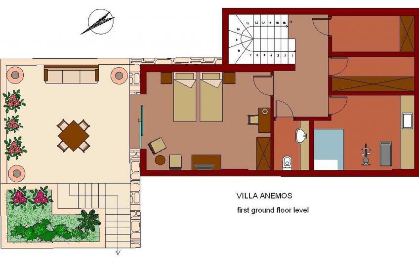 Anemos Villa Ferienhaus Aussicht Gemütlicher beheizter Pool - foto 26