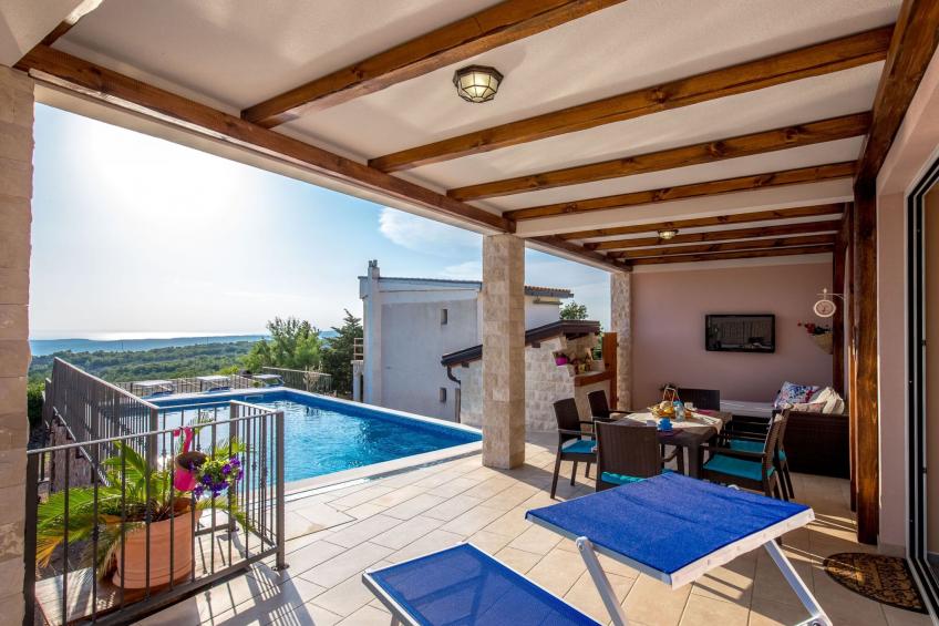 Meerblick Ferienvilla Haus Lucija mit Pool - foto 44