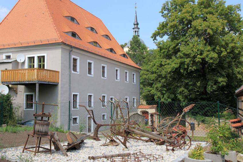 Wohnung in Maxen mit Terrasse, Garten und Grill