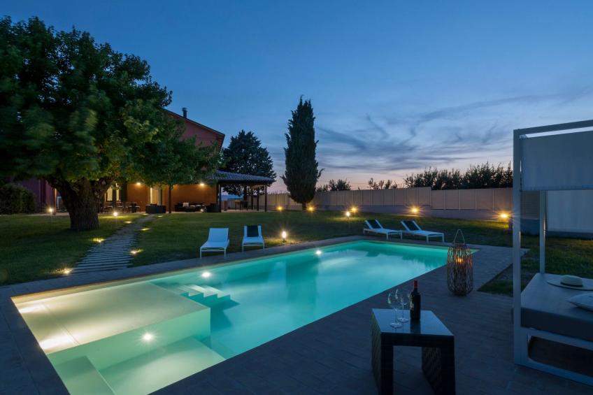 Villa Traiani, Marken Urlaub, privater Pool