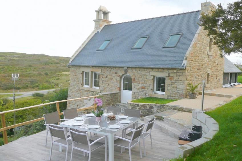 Ferienhaus mit Panorama-Meerblick Plonévez-Porzay