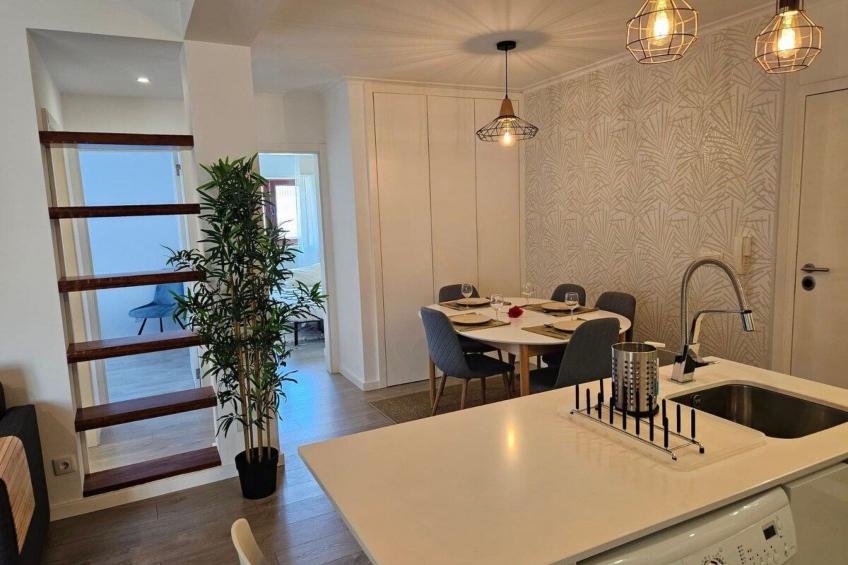 Fluss Meer Sonne am Costa Nova Strand - foto 24