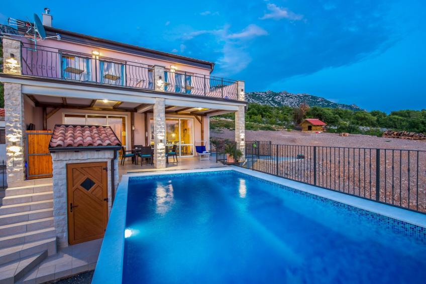 Meerblick Ferienvilla Haus Lucija mit Pool - foto 4