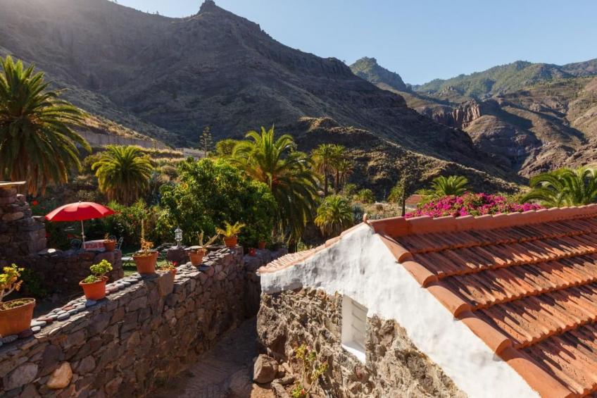 in El Risco mit Garten, Terrasse und Grill