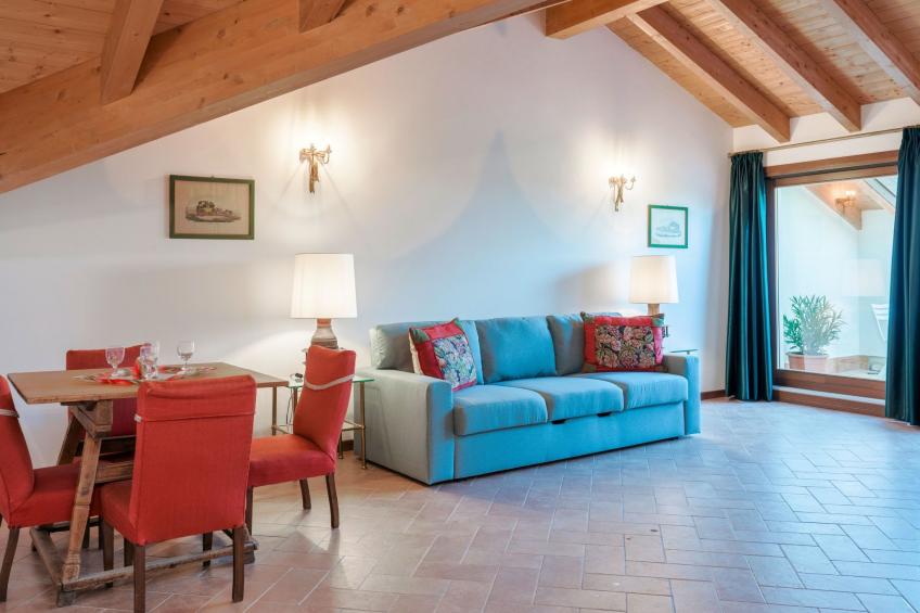 Penthouse - Doppelbett und Doppelschlafcouch