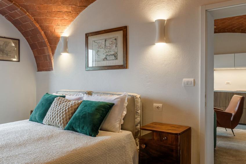 Toskanisches Apartment mit Gewölbedecken und Terrasse