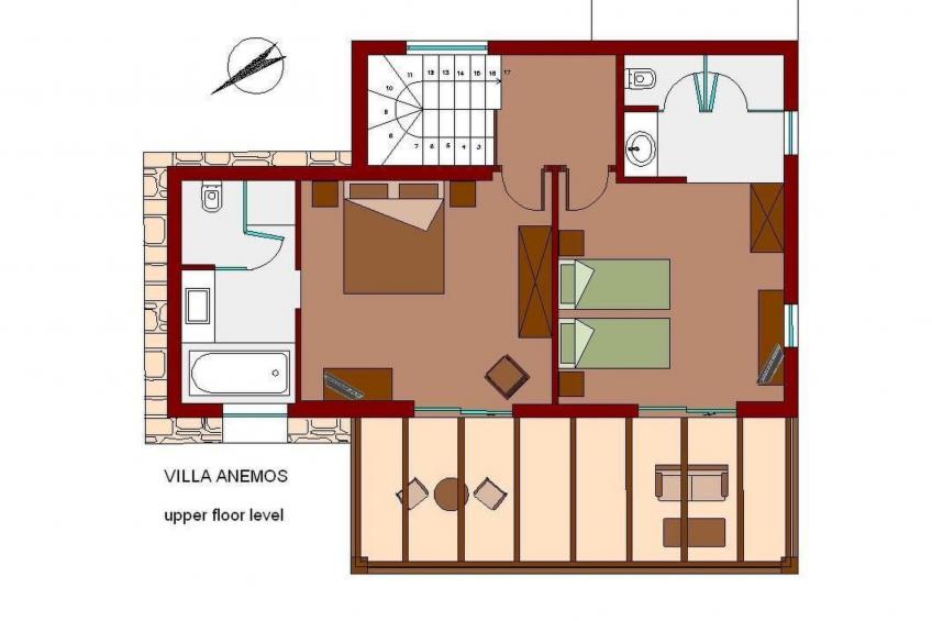 Anemos Villa Ferienhaus Aussicht Gemütlicher beheizter Pool - foto 27