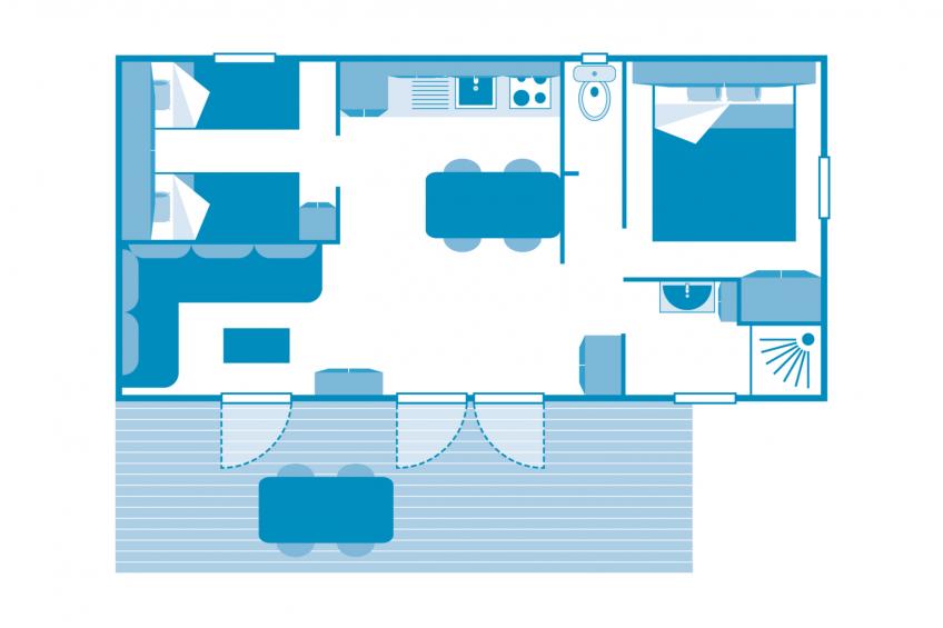 Cottage Playa del Sol 4p 2Bdrms AirCon P - foto 15