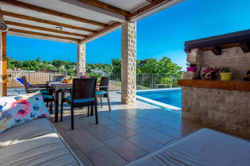 Meerblick Ferienvilla Haus Lucija mit Pool - foto 45
