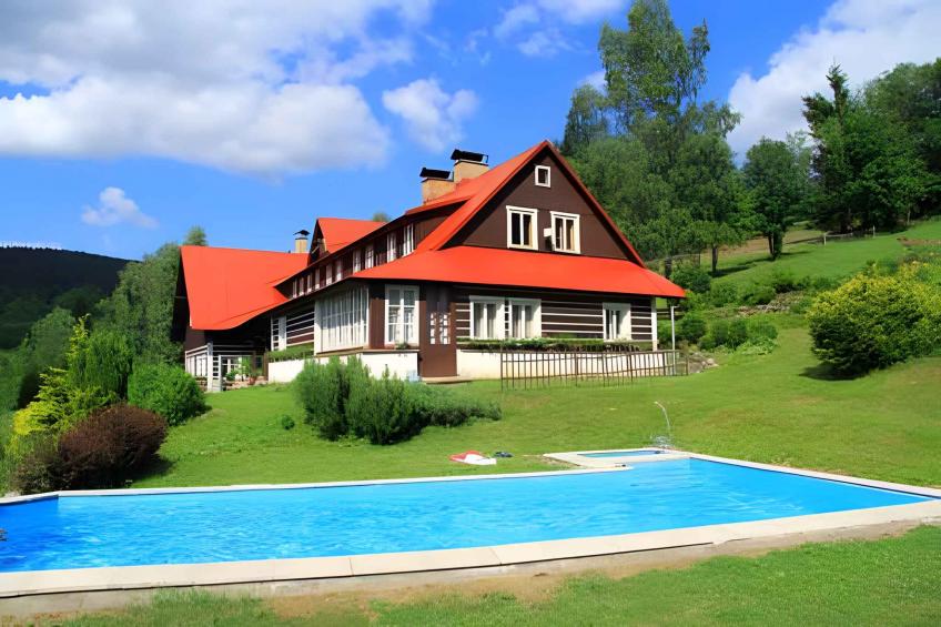 Holiday house with pool and view of the Giant Mountains - BF-8VD8
