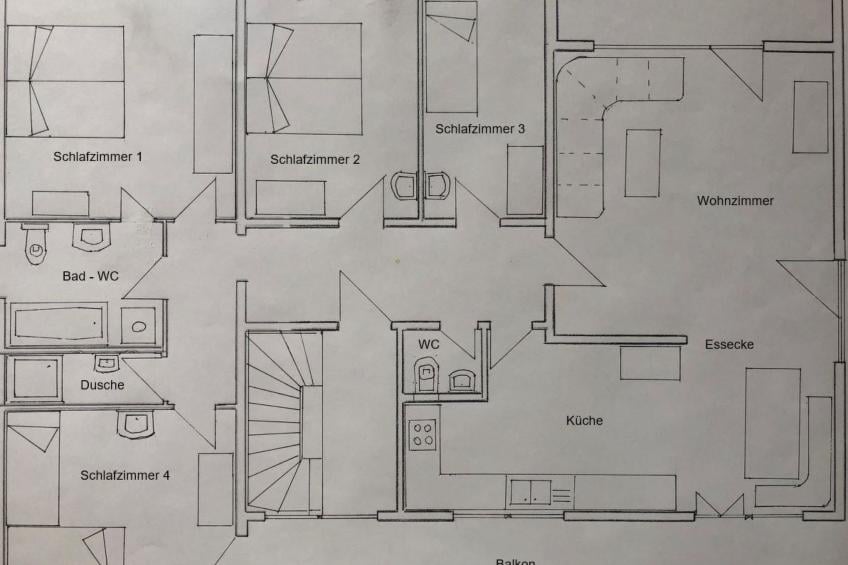 Chalet Wenger Appartement/Fewo, Dusche und Bad, WC, Balkon - foto 31