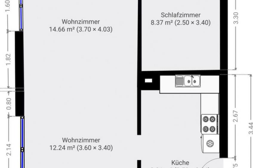 Chalet Bifigen Appartement/Fewo, Dusche, WC 2.5-Zimmerwohnung - foto 30