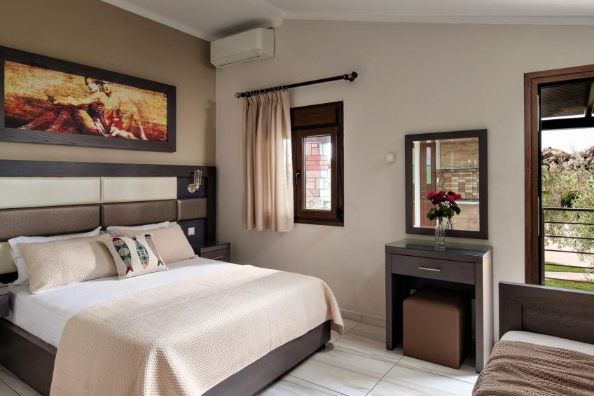 Modernes Studio für 3 Personen, Pool- und Gartenblick