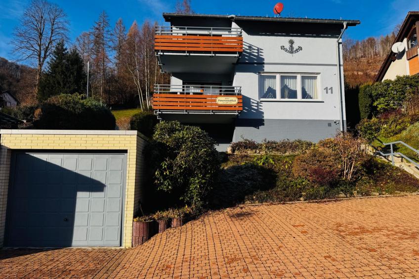 Freistehendes Ferienhaus in Sieber mit Terrasse, Garten und Grill