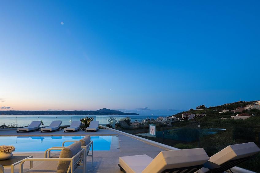 Kalyves Royal Villa-''Gratis''beheizter Pool, Fitnessraum, Meerblick