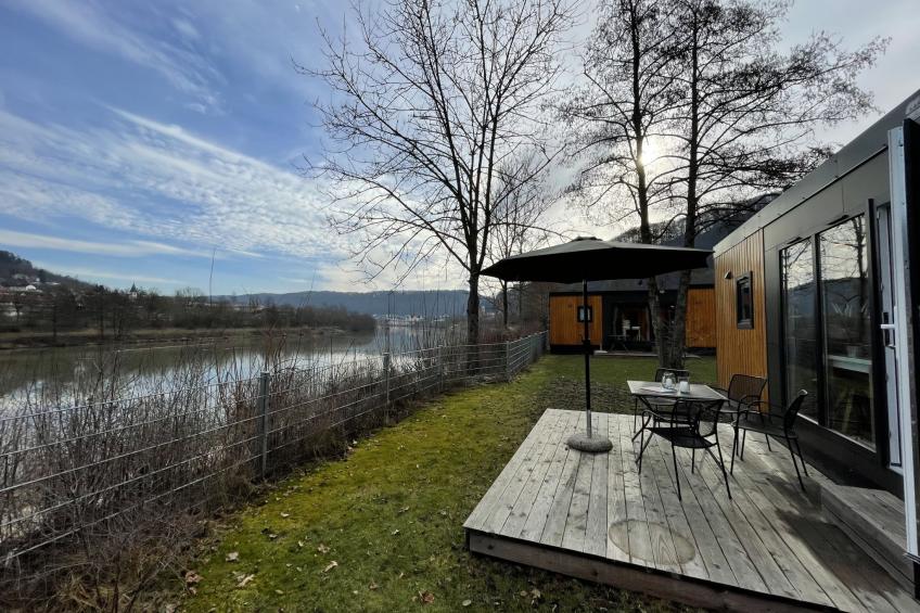 Tiny Haus Flussblick