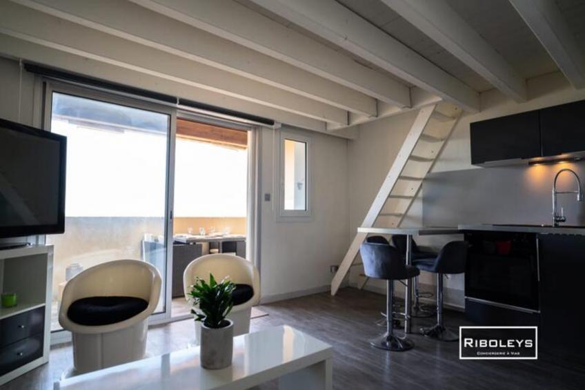 Vias-plage - Appartement Climatisé Avec Piscine Face à La Mer - foto 7