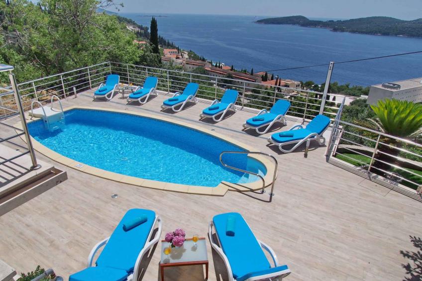 Holiday home with air conditioning, pool and sea view in Orašac - BF-NJH63 - foto 16