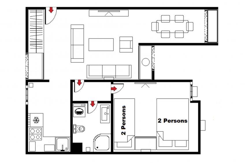 Wohnung mit Waschmaschine und Geschirrspüler - foto 12