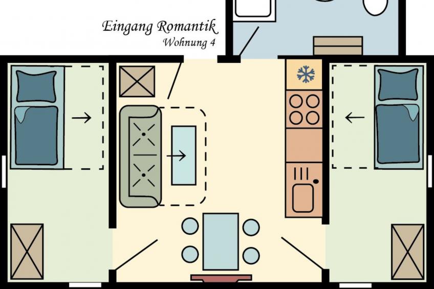 Wohnung für sechs Personen im Dachgeschoss - foto 2