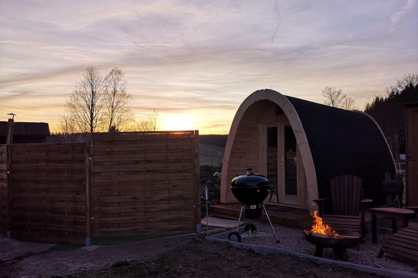 Fichtel-Pod gegen Aufpreis mit Sauna oder Hot Tub