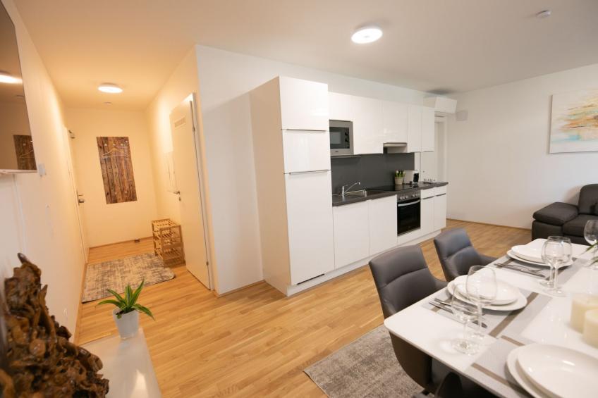 Moderne Wohnung in Kaisermühlen mit Garten und Panoramablick - foto 29