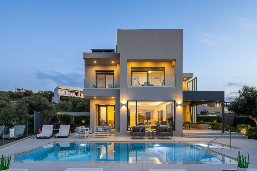 Kalyves Royal Villa-''Gratis''beheizter Pool, Fitnessraum, Meerblick - foto 2