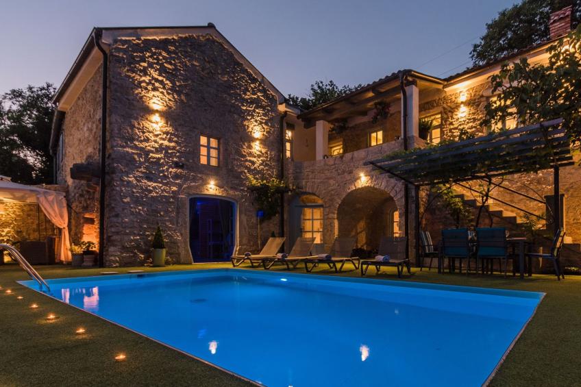 Ferienvilla "Ivka" mit Blick auf das Wasser