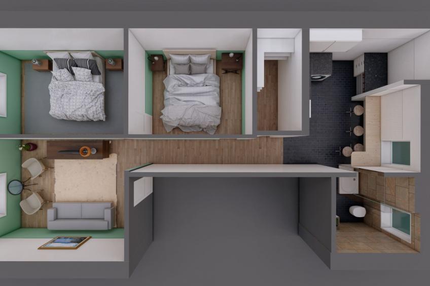 Downtown-Wohnung mit Design . Komfort in Downtown - foto 12