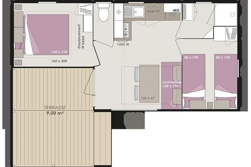 in Hohenlychen mit Grill, Loggia 1 - foto 2